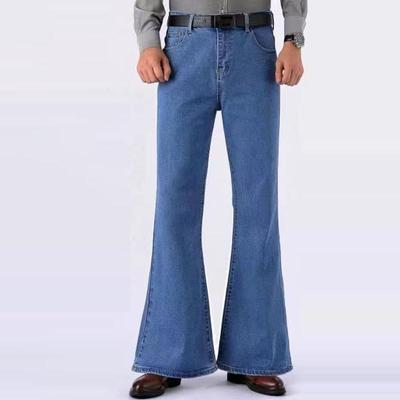 Modă pentru bărbați Pantaloni retro evazați largi Pantaloni evazați din denim largi pentru bărbați Jeans cu picioare largi pentru bărbați