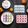 Silikonová forma na pečení dýně 3D formy na dorty Halloweenská tématika Forma na muffiny Forma na horkou čokoládu Forma na výrobu mýdla a svíček