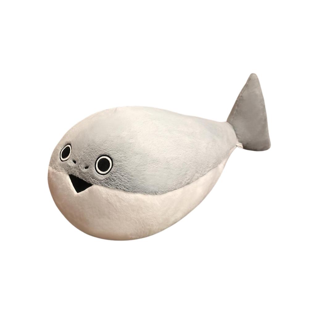 NASSIA Sakabanbasu Spice Plush Toy, Funny and Cute Fish Cushion, Approx. 30cm, Body Pillow Type, Perfect Gift (With Nose)