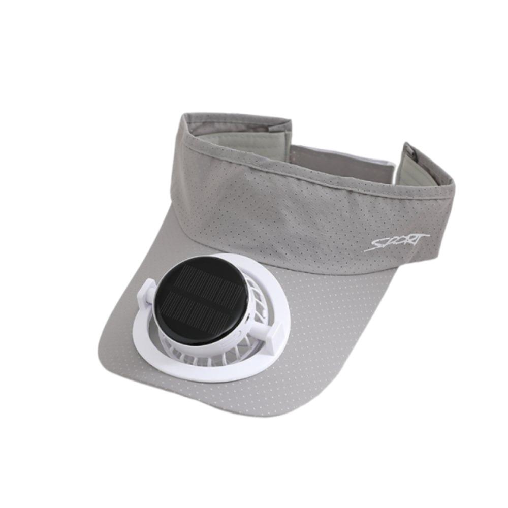 Elastic Solar Fan Hat Breathable Summer Fan Visor Cap Sunscreen Empty Top Hat Camping