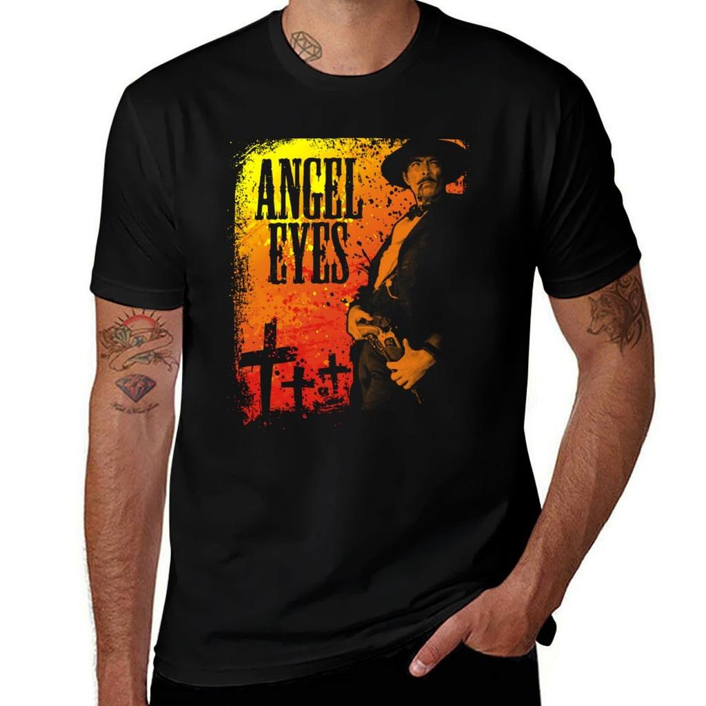 Angel Eyes TShirt Classic Crew Neck Cotton TShirt