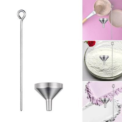 Small Funnels Accessory Mini Metal Funnel Set with Pens Perfect for Perfume and Spice Transfer In Small Containers