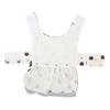 Pet Dog Dress Soft Comfortable Breathable Black Floral Pet Princess Dress for Small Pets Beige XL