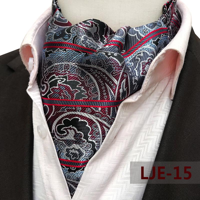Men's Wide Tie Large Pattern Snood Scarf