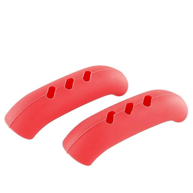 2pcs Silicone Anti Scalding Handle Oven Casserole Ear Pot Pan Heat Insulation Holder Gloves Kitchen Tools Bowl Holder Clips