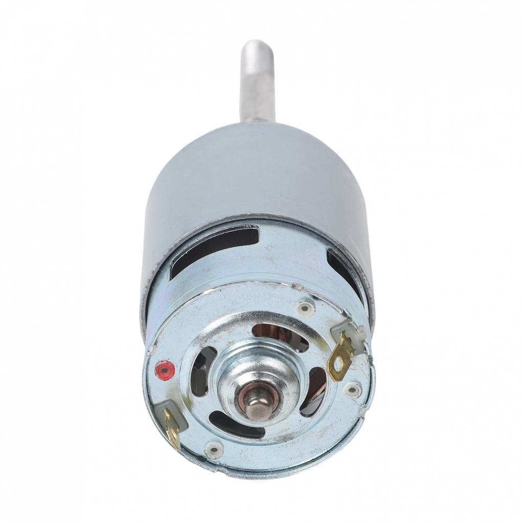 Moteur 775 à Long Axe CC 12V Moteur Électrique Moteur de Ventilateur Électrique Conception Compacte