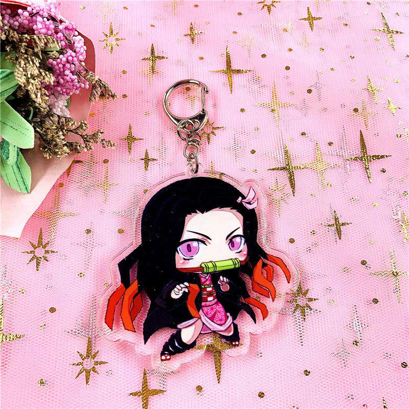 Sturdy And Clear Acrylic Demon Slayer Keychain For Fans Of Kimetsu No Yaiba