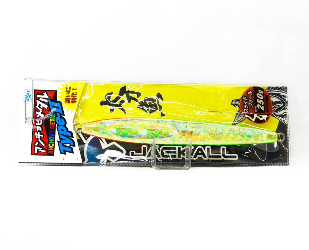 Jackall Metal Jig Anchovy Type 2 Slow Slide 250 Grams Chart (5085)