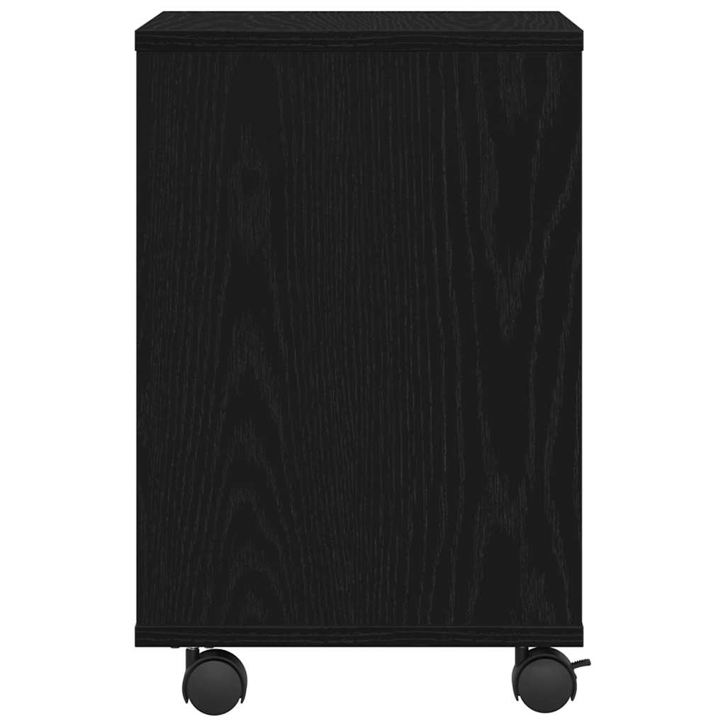 Printer Stand Black Oak Effect 41 X 32 X 48 Cm
