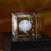 3D Crystal Carved Brain & Heart Anatomical Model Figurine