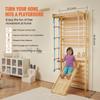 Schwedische Sprossenwand Kletterwand 5 in 1 Holz Indoor Spielplatz Kletterspielzeug
