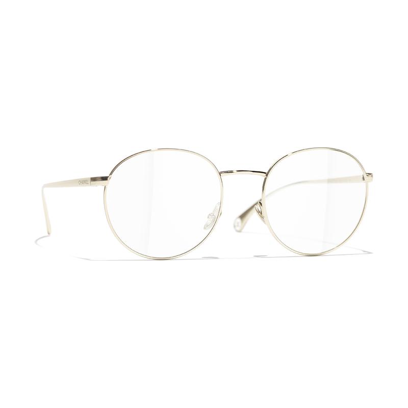 

CHANEL oval frame, thin frame, logo decoration, irregular shape, optical frame, same style for men and women, gold золотий