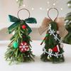 1PC Party Holiday Elements Hung Atmosphere Mini Desktop Ornament Christmas Tree Exquisite Ornament Realistic Christmas Decoration