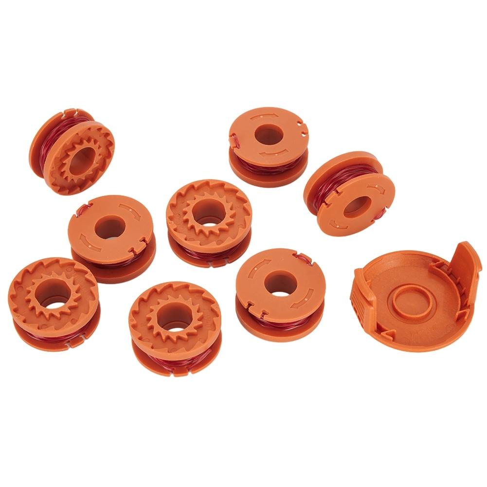 8+1PCS Trimmer Spool Line For Worx WG154 WG163 WG180 WG175 WG155 WG151