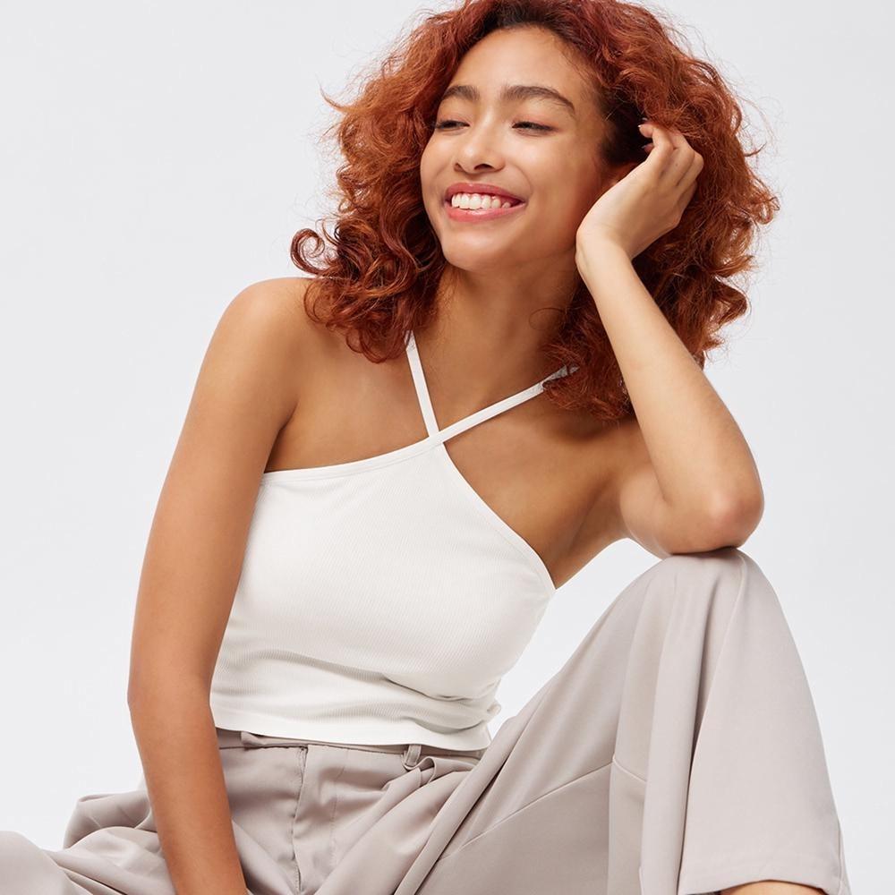 

Укороченная майка с лямкой на бретельках GU Bra Feel