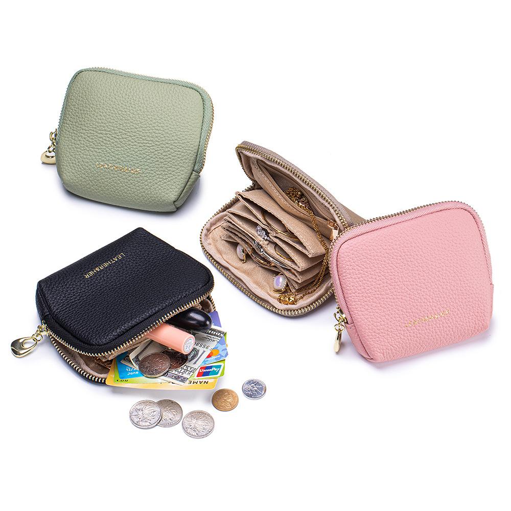 Small Jewelry Travel Case for Crystal Bracelets Rings Bangles with Smooth Zipper Jewelry Pouch for Journey Storage Coin Pouch