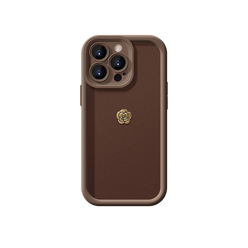 

Трехмерный ремешок-камелия, подходит для чехла для мобильного телефона Apple 16PROMAX 15, силикон, овечья кожа 14 iPhone 16 Pro Max