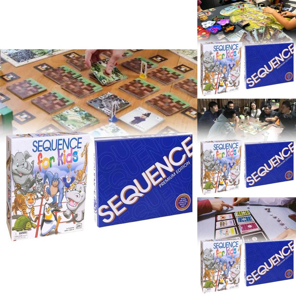 Unterhaltsames und fesselndes Sequenz-Spiel Klassisches Brettspiel für Familien- und Freundestreffen