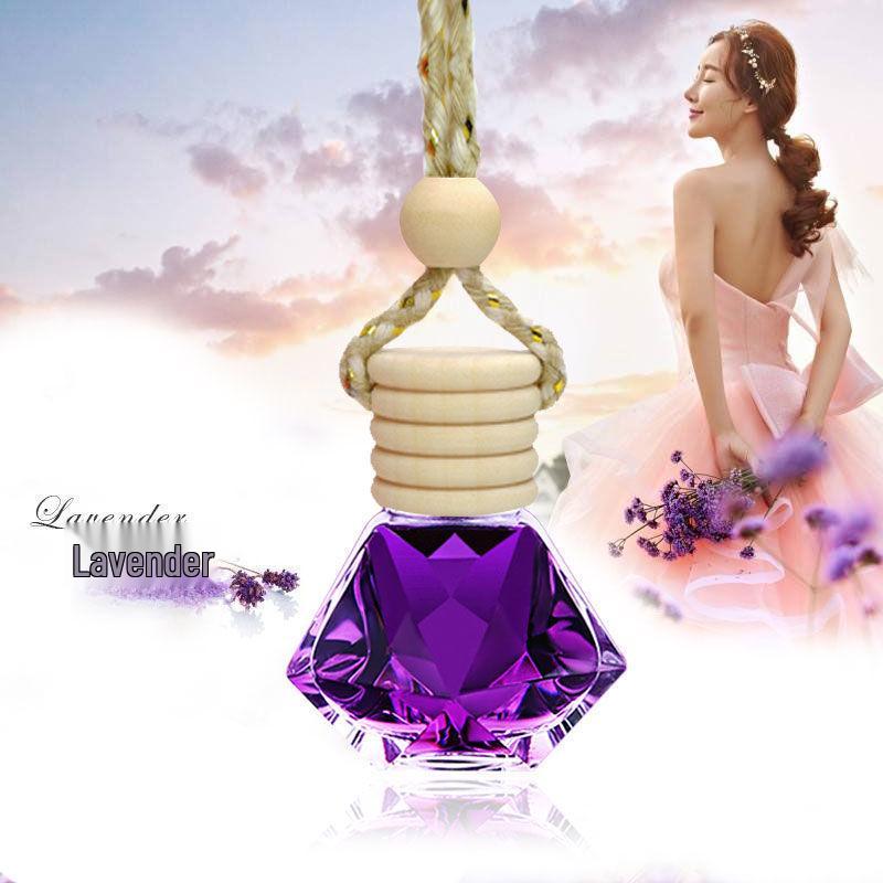 Round Hanging Wooden Bead Car Air Freshener: Long-Lasting High-End Fragrance and Odor Eliminator for Car Interiors