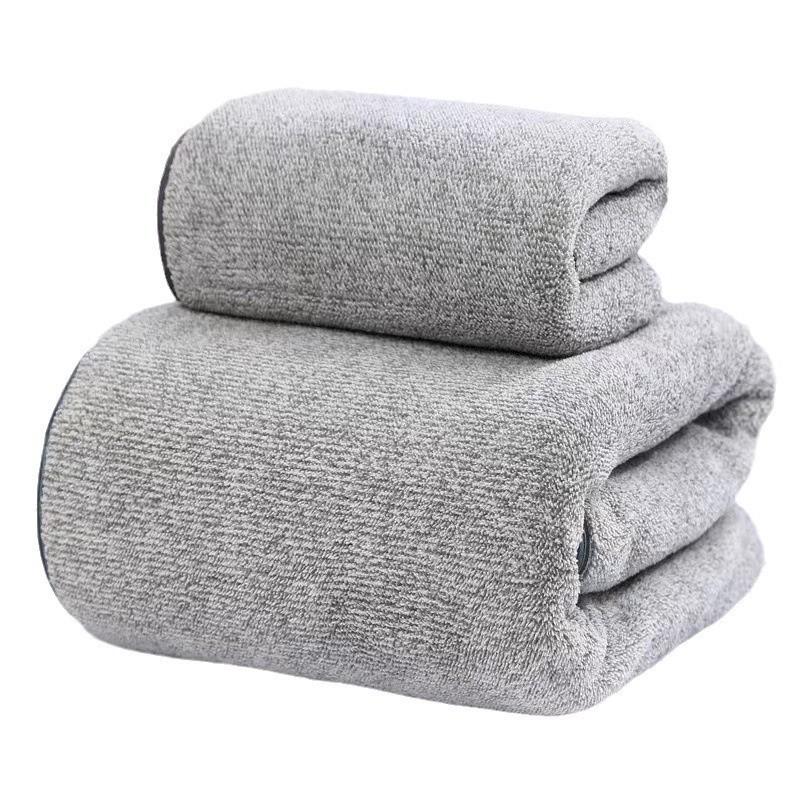 Sternenhimmel Korallenfleece Handtuch-Set: Hochdichte Bade- und Gesichts-Handtücher für Eltern und Kinder, Geschenkfertig mit Logo.