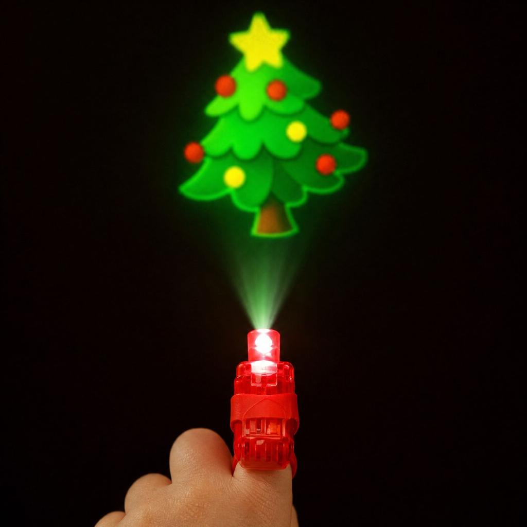 36 Pack Christmas Projection Finger Lights, Halloween Party Favors, Light-Up Toys for Party Supplies