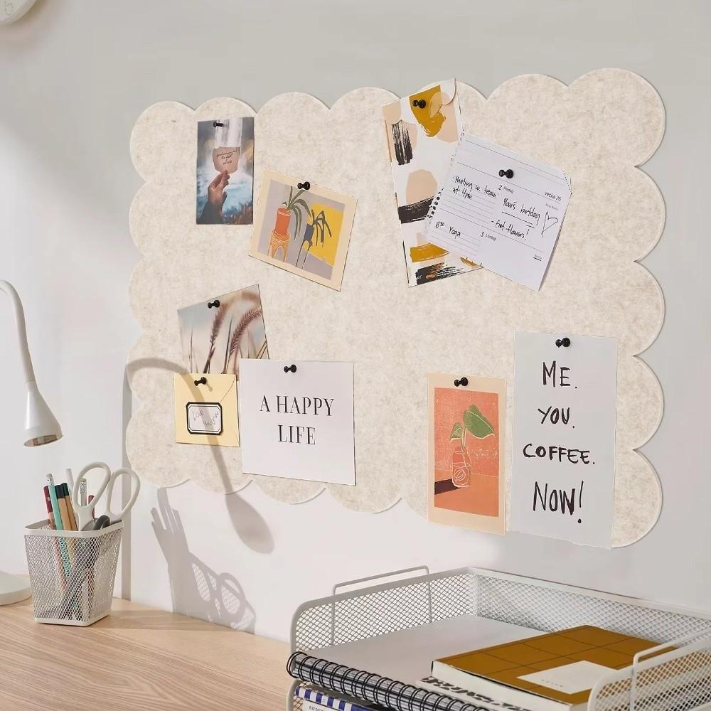 Large Bulletin Board Felt Decorative Panel Ins Photo Display Board  For Office Home Classroom