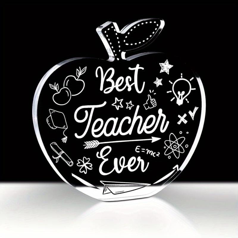 

Star Teacher Keepsake - Christmas & End of Year Acrylic Paperweight for Educators чистый