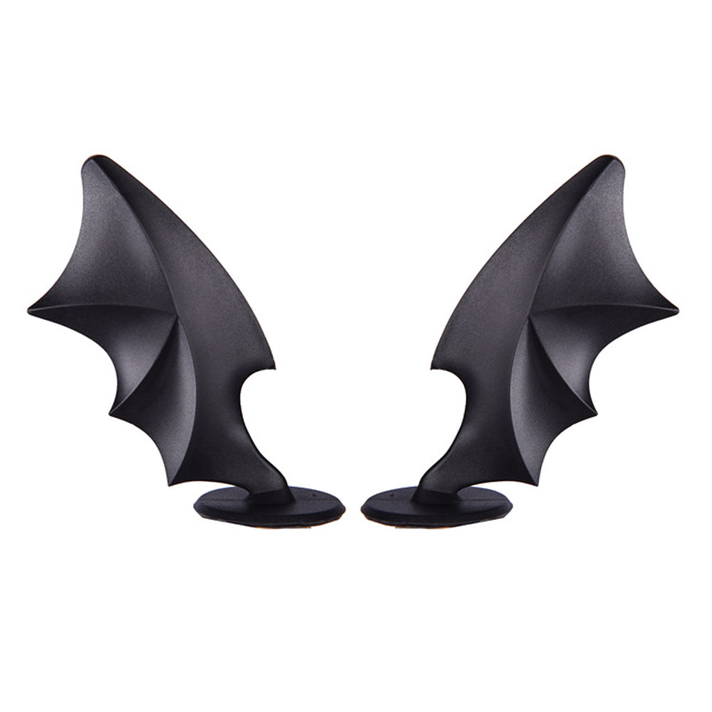 

2 шт. украшения для мотоциклетного шлема резиновые крылья дьявольского рога с присосками декор для шлема для мотоциклетного головного убора аксессуары чёрный