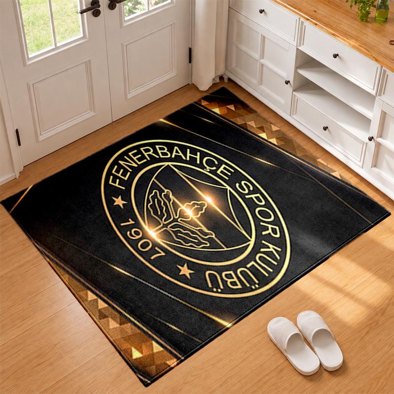 Fenerbahce Carpet Door Mat for Living Room or Bedroom Protective Mat Under Chair Office Decoration Christmas Gift Birthday Present