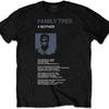 2Pac Tupac T Shirt Family Tree 4 Mother Logo Official Mens Black Size M