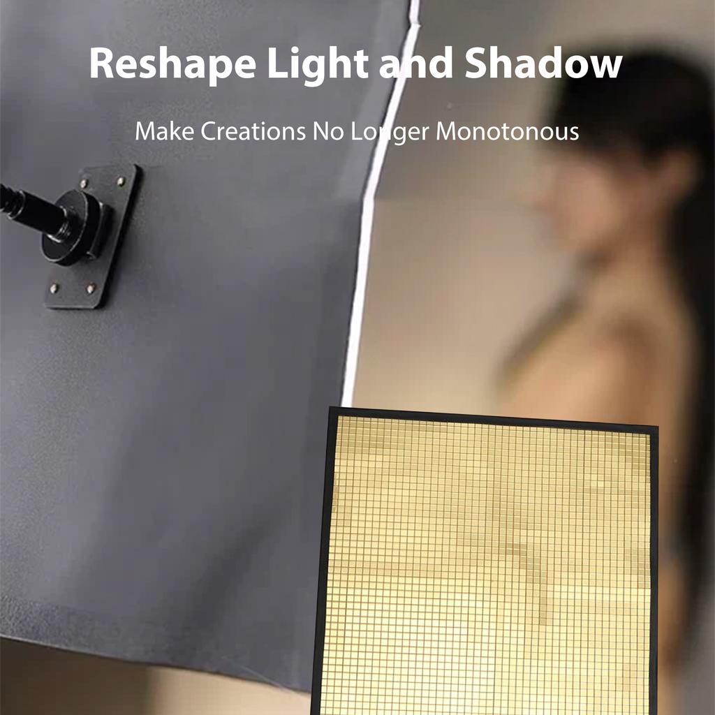 Reflector de 9,4 x 9,4 pulgadas Moldeador de luz flexible Flujos ópticos múltiples Reflector de luz de espejo múltiple