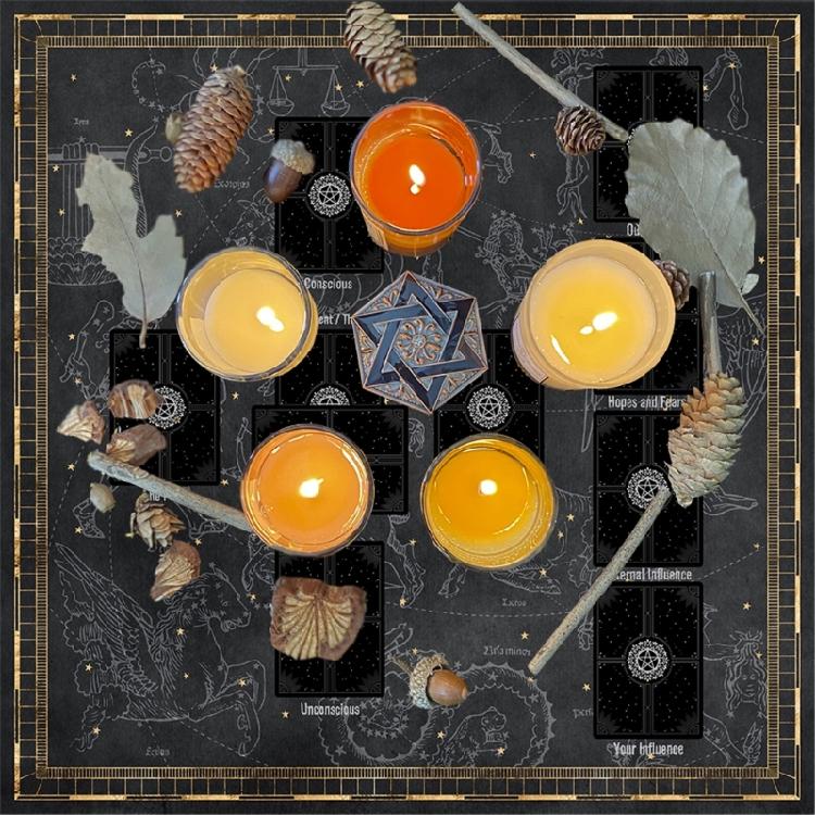 Lesekarten Astrologie Tischdecke Tarots Divinationen Tischdecke Altartuch Divinations Brettspiel Zubehör