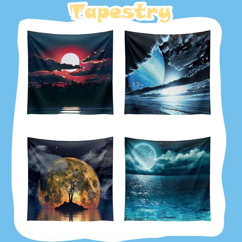 Beautiful Nordic Style Starry Sky Night Moon Tapestry For Home Decor