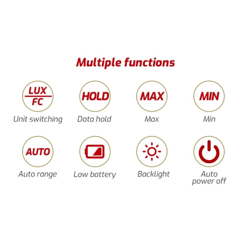 Lighting Engineering Digital Luxometer Professional Handheld Light Meter High Accuracy Luxmeter Illuminometer Photometer