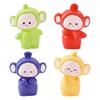 4 Pcs Mini Resin Doll Figurine Cartoon Doll Miniature Figures Tiny