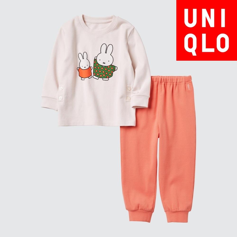

UNIQLO BN Picture Book Боди с длинным рукавом E 21 LIGHT ORANGE/BABY 100