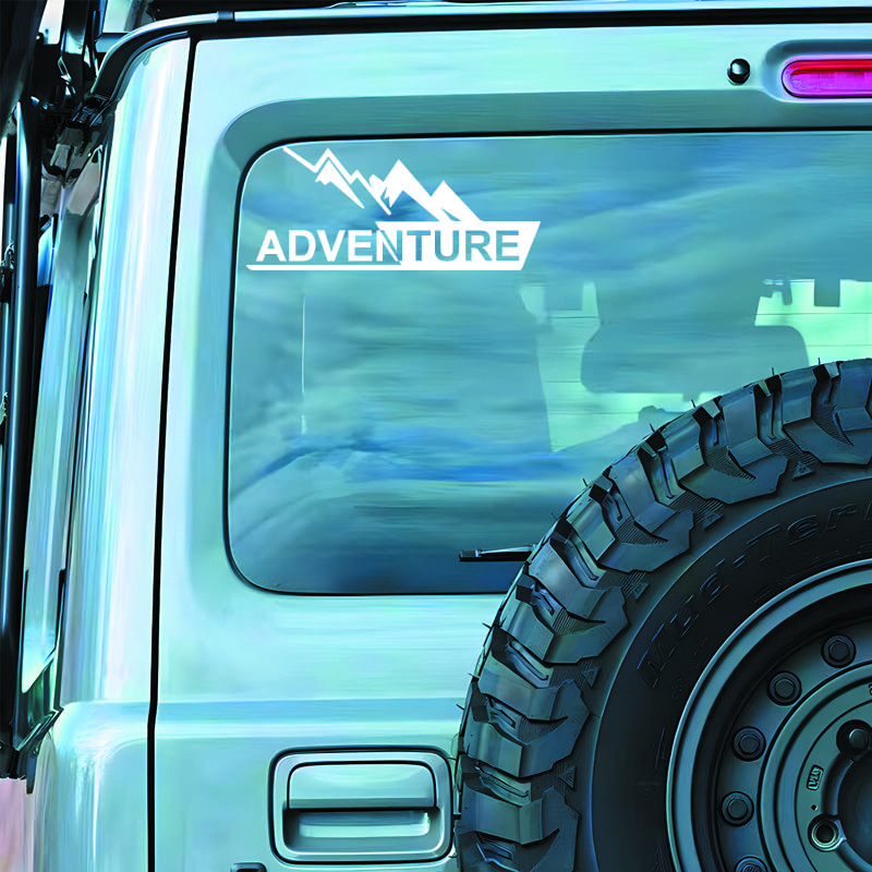 “Adventure”Mountains Stickersfor A Unique And Personalized Lookhigh Quality Sticker For Cars Trucks!
