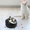15° Angled Dog Bowl, Kibble Dispenser, Cartoon Design, Sturdy, Pet Accessory, Lightweight,