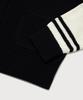 Covernat Woman C Logo Varsity Zip-Up Cardigan Navy