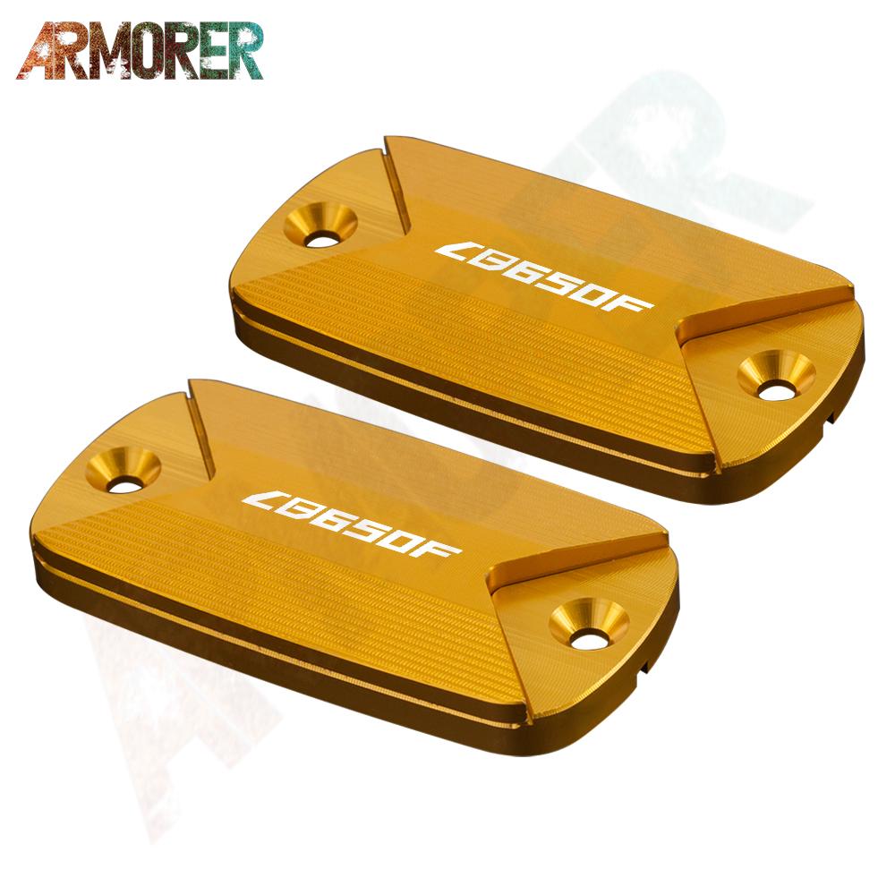 Motorcycle Aluminum CNC Aluminum Front Brake Fluid Tank Cap Fluid Reservoir Cover For HONDA CB650F CB 650F CB650 F 2016