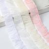 2Meters Pleated Lace Fabric High Quality 2025 Dress DIY Crafts Supply Clothing Decorative Ribbon Needlework Sewing Accessories