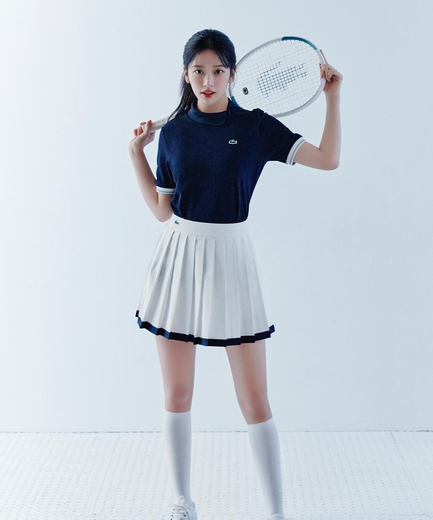 LACOSTE Women'S Tennis Tape Tipping Skirt Jf231E-56G 70V