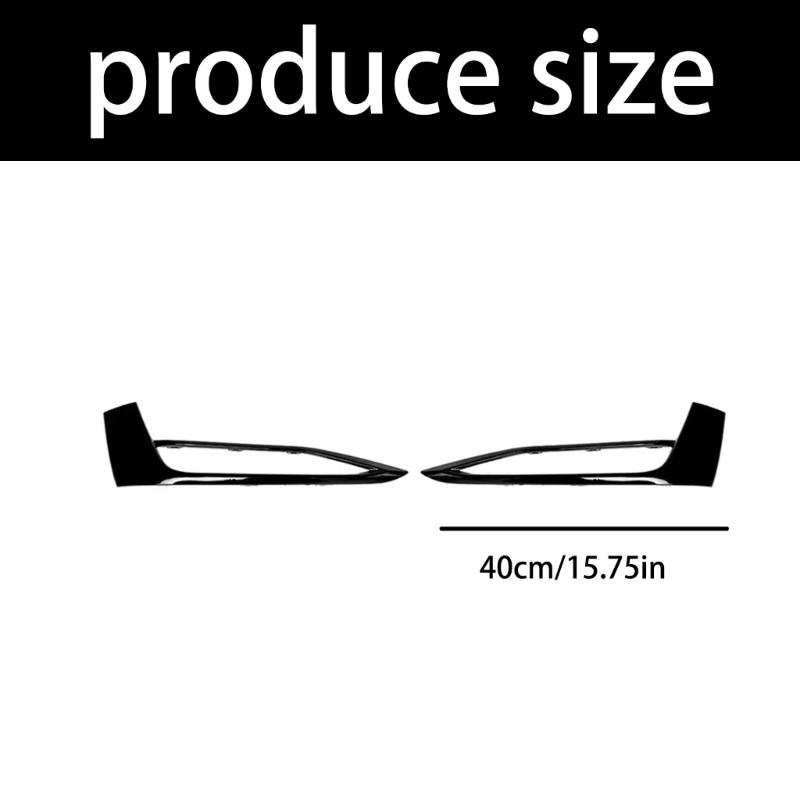 2 Stück Nebelscheinwerfer-Zierleiste fErsetzt Teilenummer 51117385281 51117385282 Wetterbeständig Upgrade Auto-Look