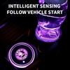 MBLH7 Car Colorful Water Coaster Auto Luminous Cup Holder Anti-Slip Mat For Skoda Kamiq Rapid Fabia Octavia Yeti Superb Citigo RS