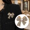 Electroplated Bow Accessory Brooch Pin, 3D Design with Imitation Pearl, Pin Strong Buckle Badge for Coats Shirts Bags Accessories Anti-oxidation