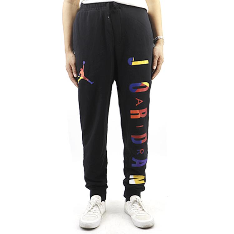 Jordan Pánské barevné pletené tepláky s logem Jumpman Černé CJ7884-010