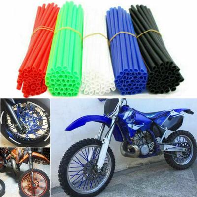 Lot de 72 couvre-rayons universels en plastique pour moto, installation facile