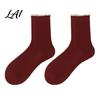Forest Style Hollow Lace Socks Ruffle Crew for Women Cotton Frilly Socks Soft Breathable Comfortable Daily Wear Hosiery Casual Ankles And