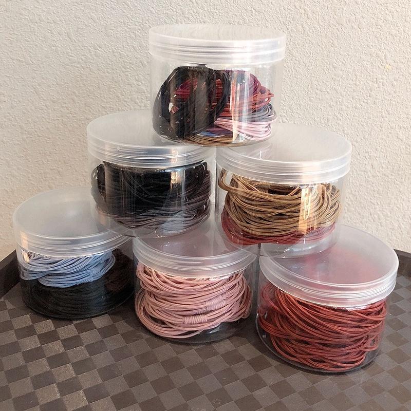20Pcs Korean Women's Hair Tie Rubber Band simple High Elastic Durable Hair Ring Simple Temperament Hair Rope Hair Accessories