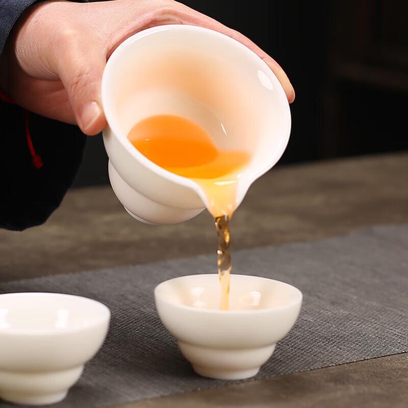 Dehua White Porcelain Kung Fu Travel Tea Set